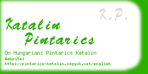 katalin pintarics business card